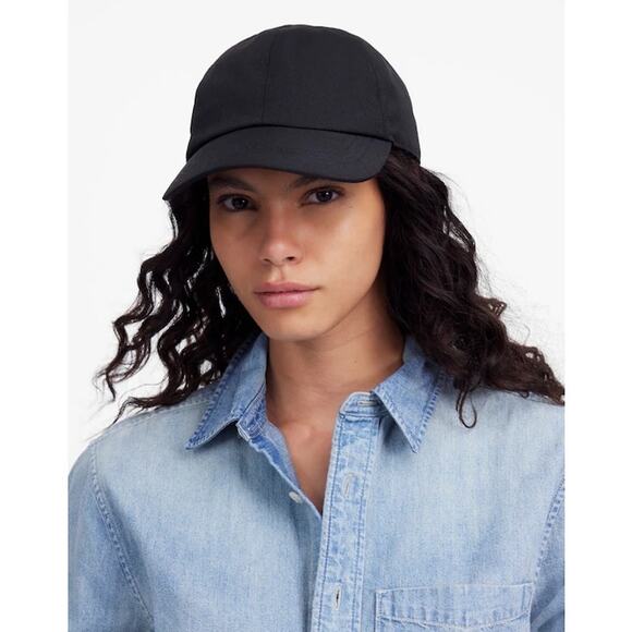 Madewell Women’s Canvas Baseball Hat Black New NWT - Picture 3 of 7